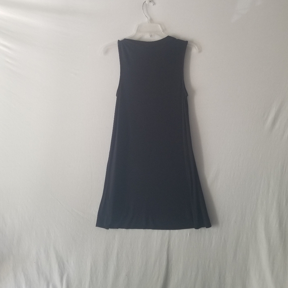 Pink Rose Black Dress - Picture 2 of 3